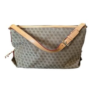 Dooney & Bourke Large Hobo Bag – Monogram Canvas – Very Good Condition